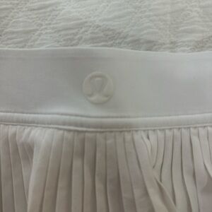 Lululemon Cream Pleated Skirt